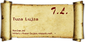 Tuza Lujza névjegykártya